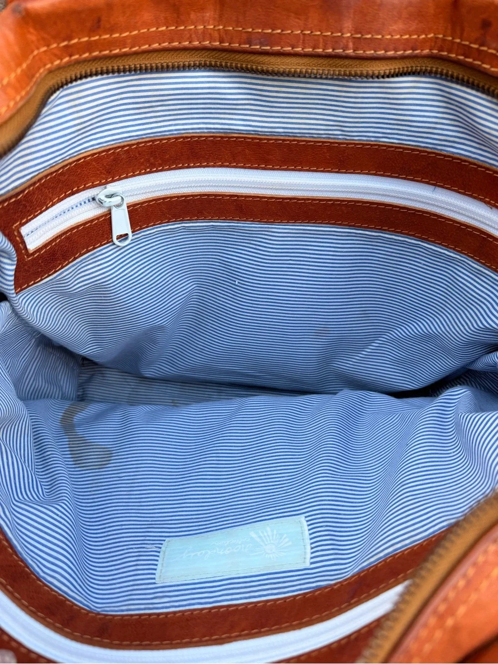 Noonday Collection Cognac Brown Leather Tote
